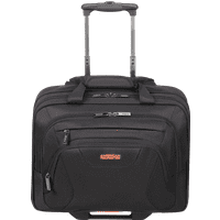 American Tourister AT Work Rolling Tote 15.6" Black/Orange