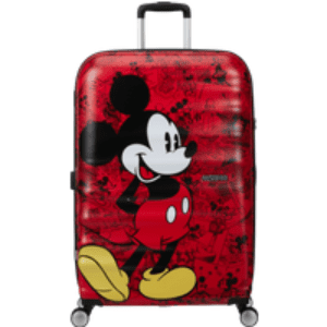 American Tourister Disney Wavebreaker Large Check-in Mickey Comics Red