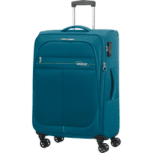 American Tourister Deep Dive Spinner Expandable (4 wheels) Teal/Lime