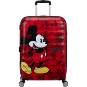 American Tourister Disney Wavebreaker Medium Check-in Mickey Comics Red