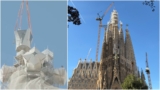 WATCH: Barcelona’s iconic Sagrada Familia finally reaches maximum height after 144 years of construction with installation of crowning cross